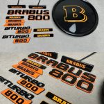 Brabus 800 Orange Badges Full Set LED Exterior for Mercedes G Class W465 W464 W463a