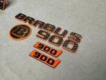 Brabus 900 emblems badge mini set Orange and carbon for Mercedes - Image 2