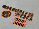 Brabus 900 emblems badge mini set Orange and carbon for Mercedes - Image 4