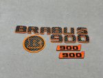 Brabus 900 emblems badge mini set Orange and carbon for Mercedes - Image 6