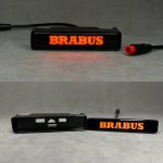 LED Orange Brabus Logo Badge Grill for Mercedes G63 G Wagon W463 W463A W464 W465 2014-2025