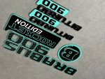 Brabus 900 Tiffany Blue Badges Set for Mercedes Rocket Edition G Class W463a W464 W465 - Image 2