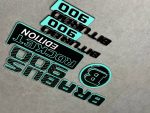 Brabus 900 Tiffany Blue Badges Set for Mercedes Rocket Edition G Class W463a W464 W465 - Image 3