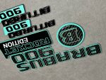 Brabus 900 Tiffany Blue Badges Set for Mercedes Rocket Edition G Class W463a W464 W465 - Image 4