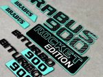 Brabus 900 Tiffany Blue Badges Set for Mercedes Rocket Edition G Class W463a W464 W465 - Image 6