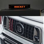 Rocket Led emblem Orange LED in Grille Brabus Rocket style Mercedes G class W463a W464 G63