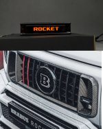 Rocket Led emblem Orange LED in Grille Brabus Rocket style Mercedes G class W463a W464 G63