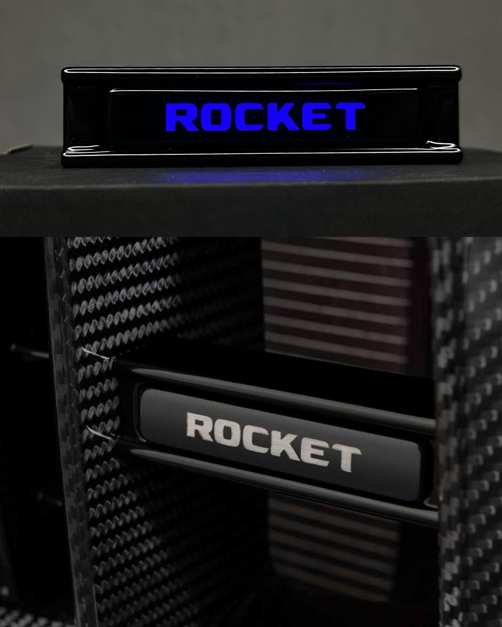 2026-02-02 18.22.23 Rocket Led emblem Blue LED in Grille Brabus Rocket style Mercedes G class W463a W464 G63 - Image 1