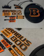 Brabus 800 Orange Badges Full Set LED Exterior for all Mercedes G Class
