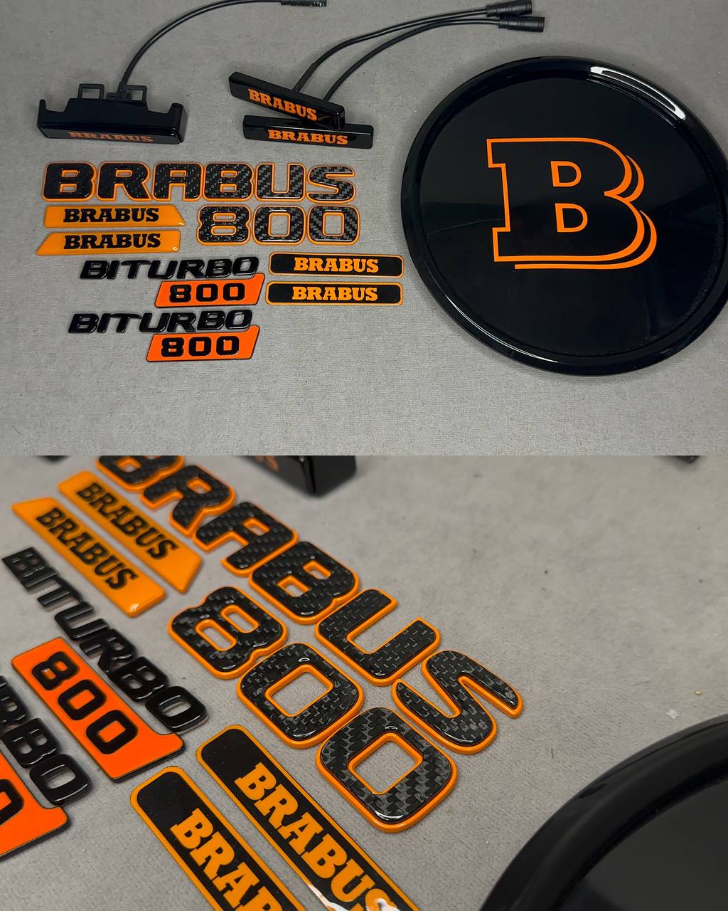 2026-02-06 16.47.07 Brabus 800 Orange Badges Full Set LED Exterior for all Mercedes G Class - Image 1