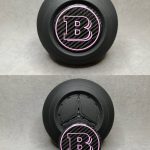 Brabus Pink Emblem in Air Bag for Mercedes G GLE GLS E S Class