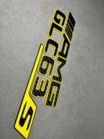 Tail Emblem Badge AMG GLC 63 S rear Emblem Brabus style 2026 Yellow and carbon - Image 2