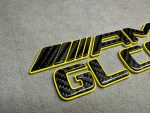 Tail Emblem Badge AMG GLC 63 S rear Emblem Brabus style 2026 Yellow and carbon - Image 3