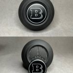 Brabus Matte Emblem in AirBag for Mercedes G GLE GLS E S Class 2024+