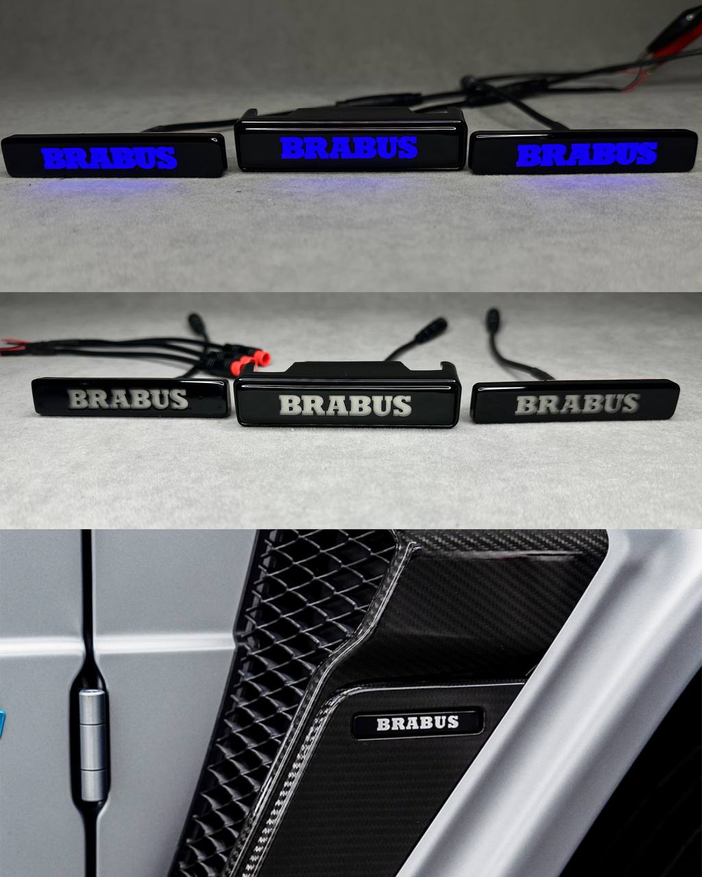 2026-03-04 14.20.49 Led emblems Brabus set Grille and Fender for Mercedes G class g63 g500 2025 2026+ w465 - Image 1