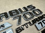 Brabus emblems set 700 Light blue for G class G63 g500 w465 w463a w464 - Image 3