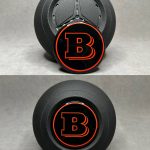 Brabus Red Black Emblem in AirBag for Mercedes G GLE GLS E S Class 2024+