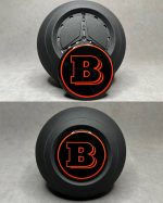 Brabus Red Black Emblem in AirBag for Mercedes G GLE GLS E S Class 2024+