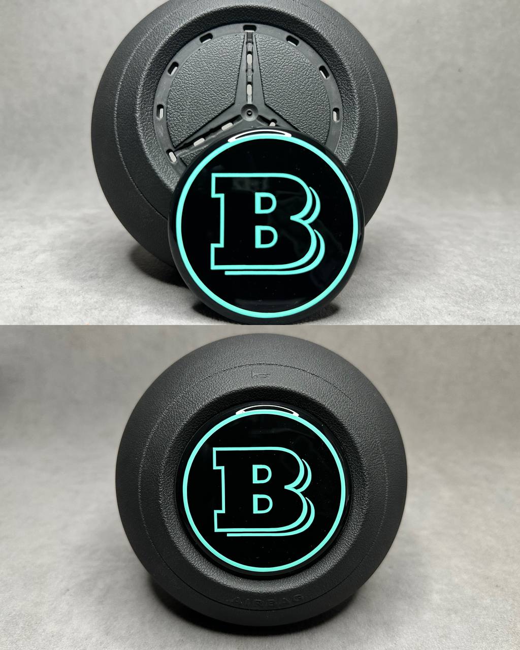 2026-03-04 14.35.04 Brabus Tiffany Black Emblem in Air Bag for Mercedes G GLE GLS E S Class 2024+ - Image 1