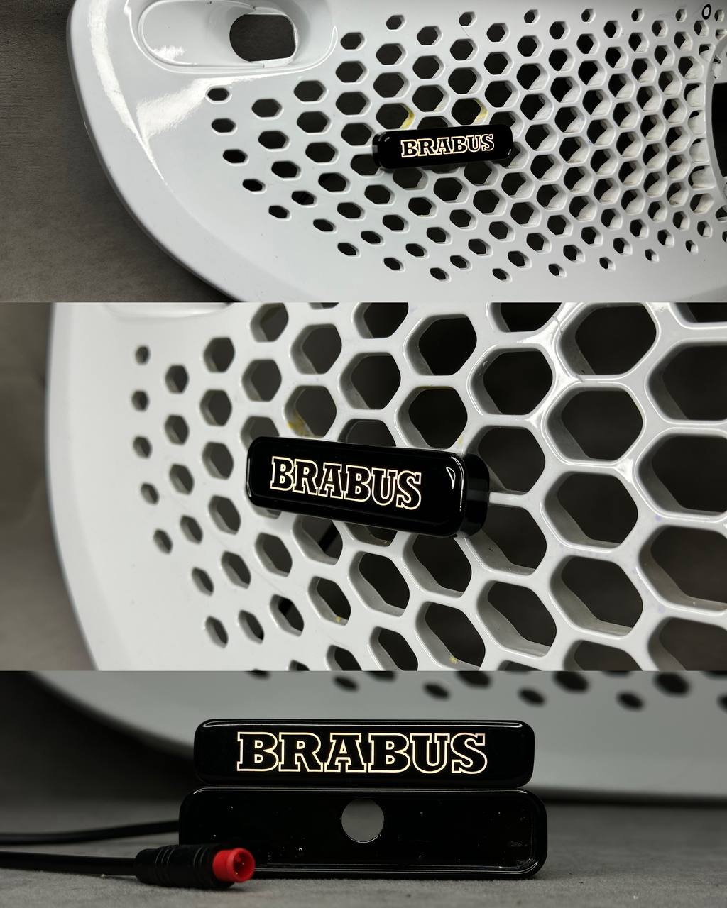2026-03-17 22.26.52 Brabus Smart LED Grille Emblem Illuminated Brabus Style ForTwo ForFour w453 2014-2024 - Image 1