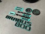 Brabus 800 Tiffany Blue Badges in Carbon Full Exterior Set for Mercedes G Class W463 W463a W464 W465 - Image 4