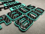 Brabus 800 Tiffany Blue Badges in Carbon Full Exterior Set for Mercedes G Class W463 W463a W464 W465 - Image 8