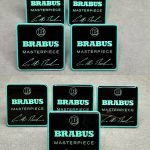 Tiffany Black Seats Badge Set Brabus Masterpiece for Mercedes Benz W463 W464 W463A G class