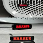 Brabus Smart Red LED Grille Emblem Illuminated Brabus Style ForTwo ForFour w453 2014-2024