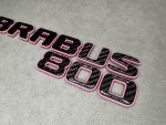 Tail Badges Brabus 800 Pink and Carbon for Mercedes-Benz G Class W463 W463a W464 W465 - Image 2