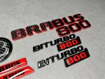 Brabus 800 Emblem Badge Set Red and Carbon Mercedes G Class W465 W464 W463a - Image 5