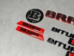 Brabus 800 Emblem Badge Set Red and Carbon Mercedes G Class W465 W464 W463a - Image 6