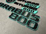Brabus biturbo 800 Emblem Logo Set Tiffany and Carbon for Mercedes Benz G Class - Image 3