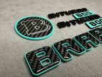 Brabus biturbo 800 Emblem Logo Set Tiffany and Carbon for Mercedes Benz G Class - Image 4