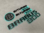 Brabus biturbo 800 Emblem Logo Set Tiffany and Carbon for Mercedes Benz G Class - Image 5