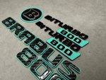 Brabus biturbo 800 Emblem Logo Set Tiffany and Carbon for Mercedes Benz G Class - Image 7
