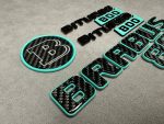 Brabus biturbo 800 Emblem Logo Set Tiffany and Carbon for Mercedes Benz G Class - Image 8