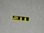 911 Logo Black and Yellow Metal Emblem Exterior Numbers for Porsche 992 - Image 7