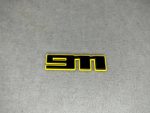 911 Logo Black and Yellow Metal Emblem Exterior Numbers for Porsche 992