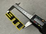 911 Logo Carbon and Yellow Metal Emblem Exterior Numbers for Porsche 992 - Image 2