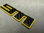 911 Logo Carbon and Yellow Metal Emblem Exterior Numbers for Porsche 992 - Image 6