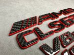 AMG Emblem CLS 63 V8 biturbo Logo red and carbon CLS class - Image 3