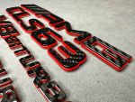 AMG Emblem CLS 63 V8 biturbo Logo red and carbon CLS class - Image 4
