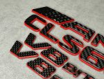 AMG Emblem CLS 63 V8 biturbo Logo red and carbon CLS class - Image 6
