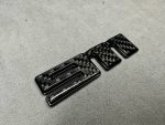 911 Logo Carbon and Black Metal Emblem Exterior Numbers for Porsche 992 - Image 2