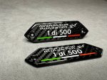 Lamborghini Emblems Aventador SV 1 di 500 in the door card Carbon Fiber - Image 9