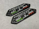 Lamborghini Carbon Fiber Emblems Aventador Ultimle 001 di 350 in the door card - Image 3
