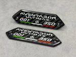 Lamborghini Carbon Fiber Emblems Aventador Ultimle 001 di 350 in the door card - Image 5