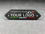 Lamborghini Emblems Aventador Your logo in the door card Carbon Fiber