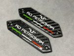 Lamborghini Emblems Aventador AD PERSONAM in the door card Carbon Fiber - Image 2