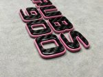 Tail Badges Brabus 900 Pink and Carbon for Mercedes-Benz G Class W463 W463a W464 W465 - Image 9